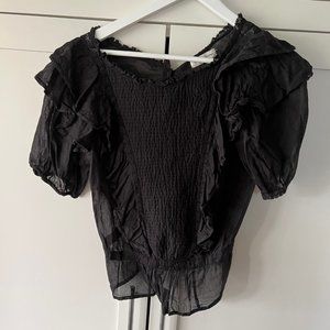 Black Isabel Marant Romantic Blouse
